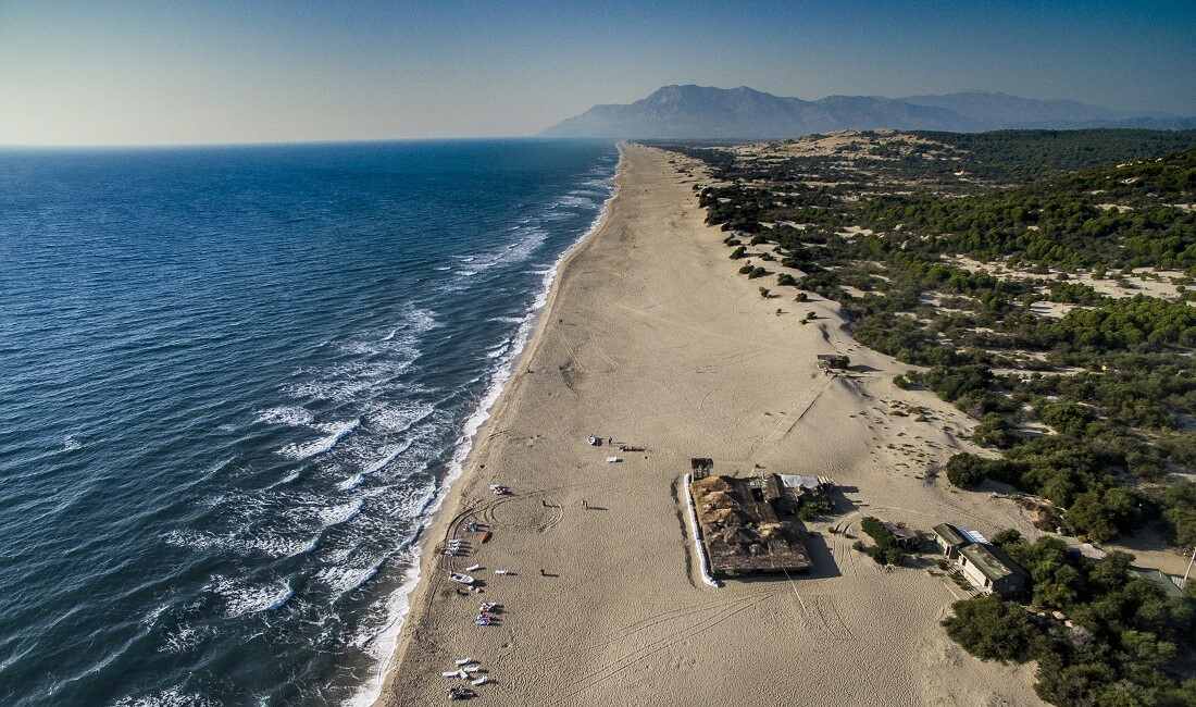 The waters of Patara Beach